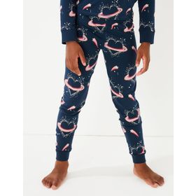 Marks & Spencer Pamuklu Kalp Desenli Pijama Takımı