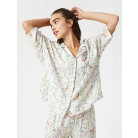 Marks & Spencer Pembe Desenli Bayan Pijama Üstü