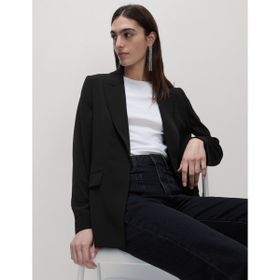 Marks & Spencer Relaxed Blazer Siyah Kadın Ceket