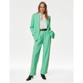 Marks & Spencer Relaxed Blazer Yeşil Kadın Ceket