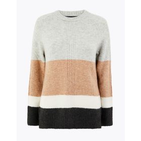 Marks & Spencer Renk Bloklu Erkek Çocuk Kazak