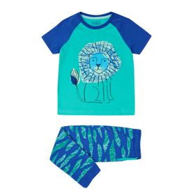 Marks & Spencer Saf Pamuklu Desenli Erkek Çocuk Pijama Takımı