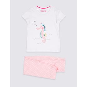 Marks & Spencer Saf Pamuklu Erkek Çocuk Pijama Takımı