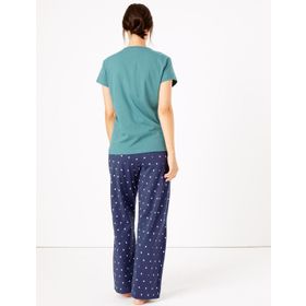 Marks & Spencer Saf Pamuklu Erkek Çocuk Pijama Takımı