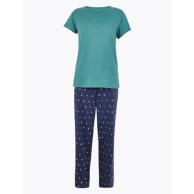 Marks & Spencer Saf Pamuklu Erkek Çocuk Pijama Takımı