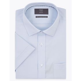 Marks & Spencer Saf Pamuklu Regular Fit Erkek Gömlek