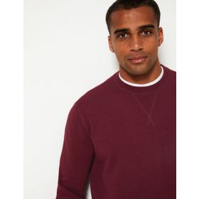 Marks & Spencer Saf Pamuklu Yuvarlak Yaka Erkek Sweatshirt