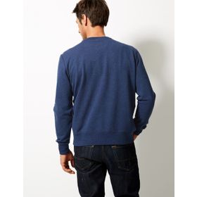 Marks & Spencer Saf Pamuklu Yuvarlak Yaka Erkek Sweatshirt