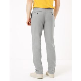 Marks & Spencer Siyah Bayan Keten Regular Fit Pantolon