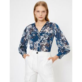 Marks & Spencer Siyah Desenli Bayan Gömlek