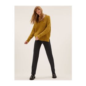 Marks & Spencer T57006660 Siyah Pamuklu Kadın Eşofman Altı