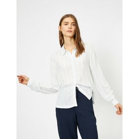 Marks & Spencer Uzun Kollu Çizgili Bayan Gömlek