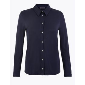 Marks & Spencer Uzun Kollu Regular Fit Bayan Gömlek