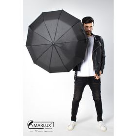 Marlux M21MAR1001MR001 Siyah Tam Otomatik 10 Tel Premium Lüx Erkek Şemsiye