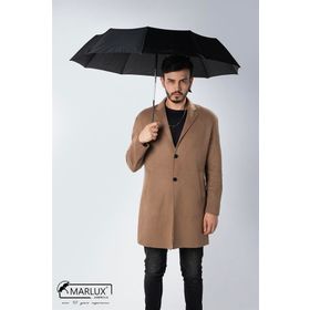 Marlux M21MAR1003MR001 Siyah Hakiki Deri Baston Saplı Tam Otomatik Premium Lüks Erkek Şemsiye