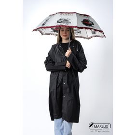 Marlux M21MAR109R001 İstanbul Figürlü Bordo Kadın Şemsiyesi