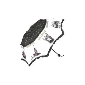 Marlux M21MAR109R002 İstanbul Figürlü Siyah Kadın Şemsiyesi
