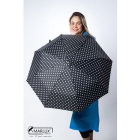 Marlux M21MAR710R001 Siyah Beyaz Puantiyeli Tam Otomatik Kadın Şemsiye