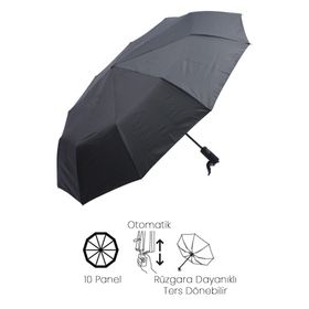 Marlux M21MAR801R01 Rüzgarda Kırılmayan Ekstra Güçlü Ekstra Dayanıklı Tam Otomatik Şemsiye