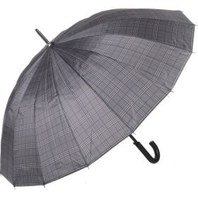 Marlux M21MARRST02R001 Rst Siyah Ekose Fiber 16 Telli Erkek Baston Şemsiye