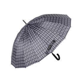 Marlux M21MARRST02R002 Rst Gri Kare Ekose Fiber 16 Telli Erkek Baston Şemsiye