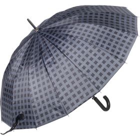 Marlux M21MARRST02R004 Rst Koyu Lacivert Kareli Ekose Fiber 16 Telli Erkek Baston Şemsiye