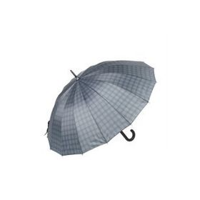 Marlux M21MARRST02R006 Rst Açık Lacivert Ekose Fiber 16 Telli Erkek Baston Şemsiye