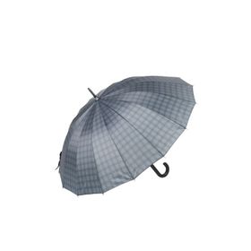 Marlux M21MARRST02R006 Rst Açık Lacivert Ekose Fiber 16 Telli Erkek Baston Şemsiye