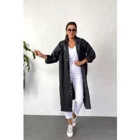 Marlux M21MRC881R03 Kapüşonlu Çıtçıtlı Eva Siyah Yağmurluk