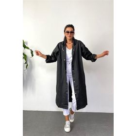 Marlux M21MRC881R03 Kapüşonlu Çıtçıtlı Eva Siyah Yağmurluk