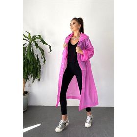 Marlux M21MRC881R11 Pembe Kapüşonlu Çıtçıtlı Eva Yağmurluk