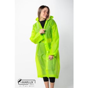 Marlux M21MRC881R12 Yeşil Kapüşonlu Çıtçıtlı Eva Yağmurluk