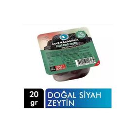 Marmara Birlik 20 gr Kahvaltılık Salamura Piknik Siyah Zeytin (96 adet)