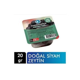 Marmara Birlik 20 gr Kahvaltılık Salamura Piknik Siyah Zeytin (96 adet)