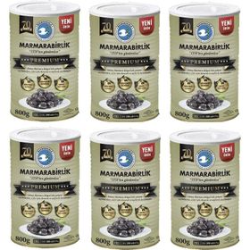 Marmara Birlik 800 gr Premium 2XL Doğal Salamura Siyah Zeytin