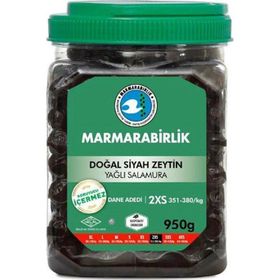 Marmara Birlik 950 gr 351-380 Elit Siyah Zeytin