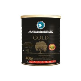 Marmara Birlik Gold 400 gr Siyah Zeytin Çok Tuzsuz 261 - 290 Kalibre (M)