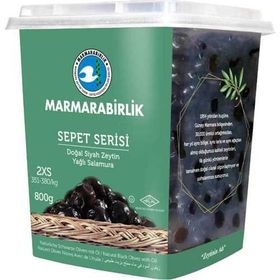 Marmara Birlik Sepet Serisi 2XS 351-380 Kalibre 800 gr Siyah Zeytin