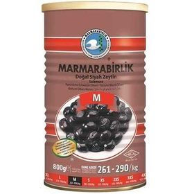 Marmara Birlik Süper Teneke (M) 800 Gr Siyah Zeytin