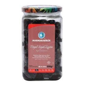 Marmara Birlik Süper Yağlı M Salamura 261-290 Cam 500 G Siyah Zeytin