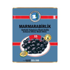 Marmara Birlik Xs Ekstra Yağlı Sele 321-350 10 Kg Teneke Siyah Zeytin