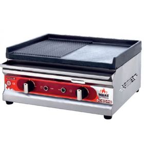 Mars MDI-50E Yarı Oluklu Yarı Düz 48x44x24 cm Elektrikli Döküm Izgara