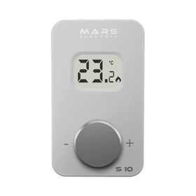 Mars S10 Beyaz Kablosuz Dijital Oda Termostatı
