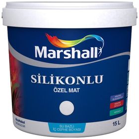 Marshall 15 lt Çakıl Taşı Silikonlu Özel Mat Silinebilir İç Cephe Duvar Boyası