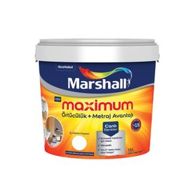 Marshall 15 lt Ekru Mat İpek Maximum Silikonlu Su Bazlı İç Cephe Boyası