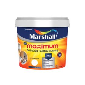 Marshall 15 lt Ekru Mat İpek Maximum Silikonlu Su Bazlı İç Cephe Boyası