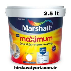 Marshall 2.5 lt Afrika Menekşesit Maximum Silikonlu İç Cephe Boyası
