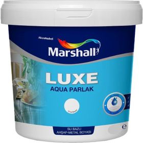 Marshall 2.5 lt Luxe Aqua Ahşap Metal Beyaz Parlak Su Bazlı Boya