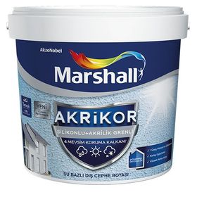 Marshall 20 kg Akrikor Silikonlu+Akrilik Grenli Dış Cephe Boyası
