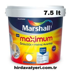 Marshall 7.5 lt Pembe İnci Maximum Silikonlu İç Cephe Boyası